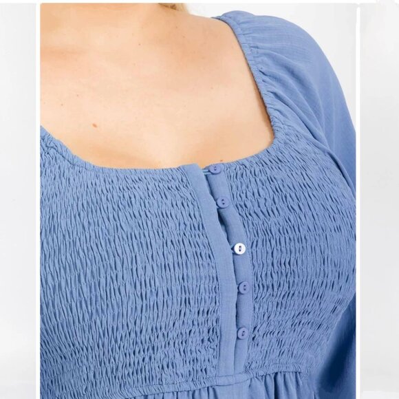 Plus Size Open Back Midi Dress - Picture 2 of 5